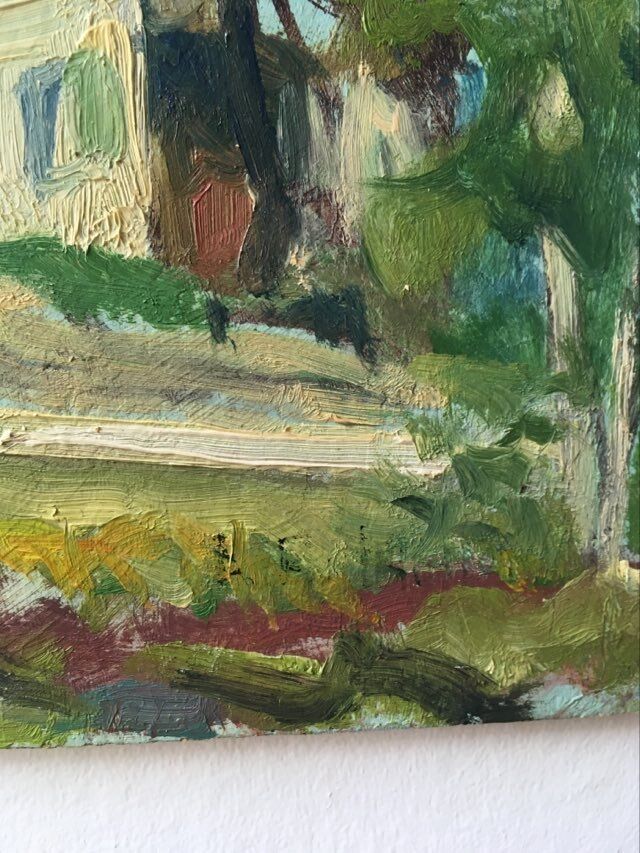 Oil Mountain Landscape 50s