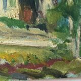 Oil Mountain Landscape 50s