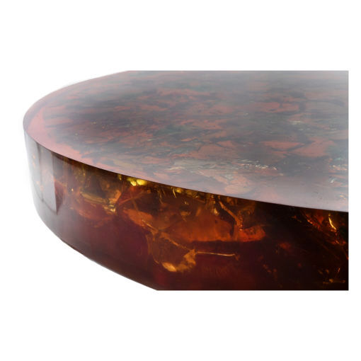 Fractal resin coffee table by Henri Fernandez