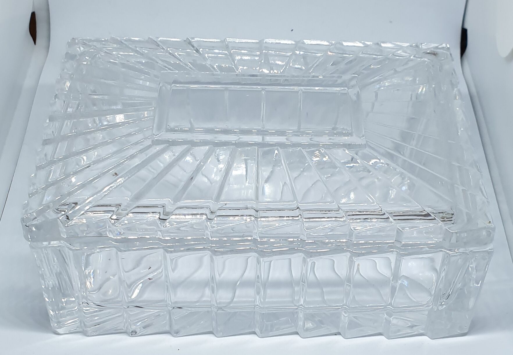 Art deco style crystal box