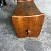 Vintage sculptural coffee table in wood