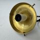 Old round pendant light 18 cm in vintage opaline