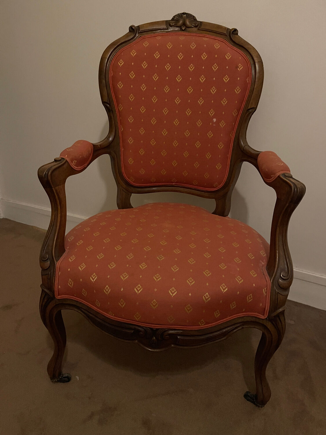 Antique Voltaire armchair