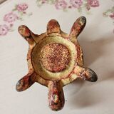 Bougeoir en fonte tortue vintage