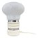 Mid-century Metal & Milk Glass Table Lamp, Italy