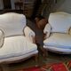 Lot de 2 bergères style Louis XV
