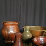 Set of ceramics, vases, soliflores and bowls