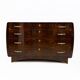 Art Deco Italian Thuja Root Curved Chest of Drawers, 1930s