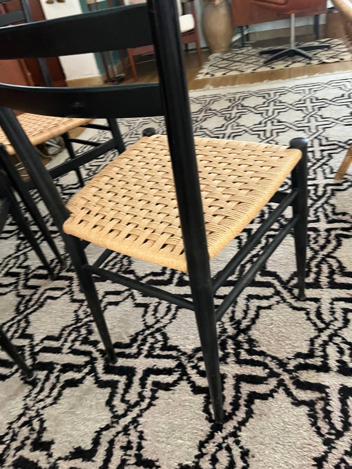 Set of 3 Spinetto Chiavari chairs from the 50s