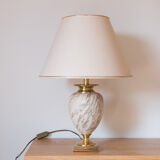Marble and gold lamp