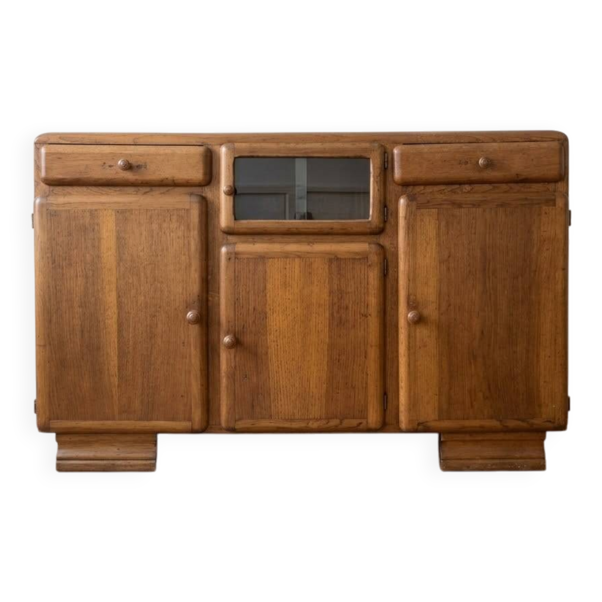 Vintage 1950s solid wood sideboard