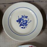 12 mismatched antique dinner plates