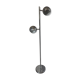 Vintage chrome floor lamp with two adjustable ball spotlights