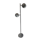 Vintage chrome floor lamp with two adjustable ball spotlights