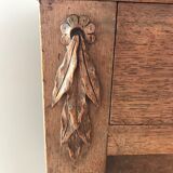 Old marble bedside table