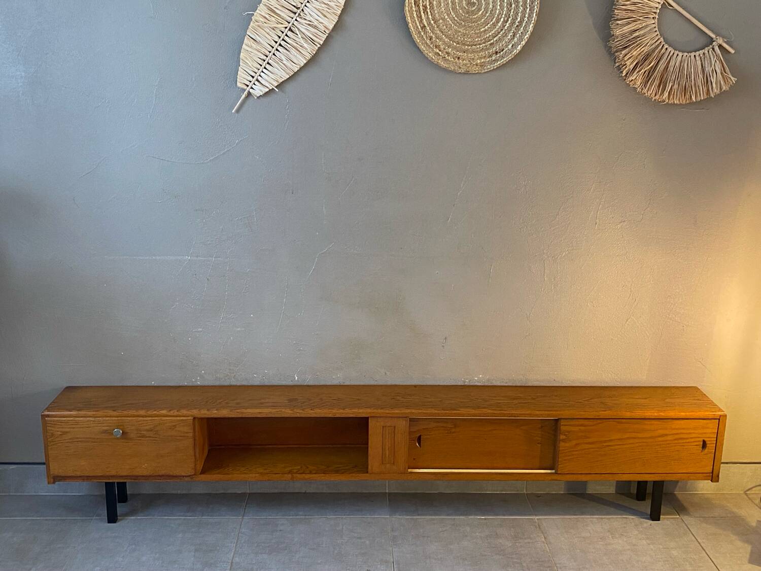 Enfilade vintage en chêne massif ( peu profonde )