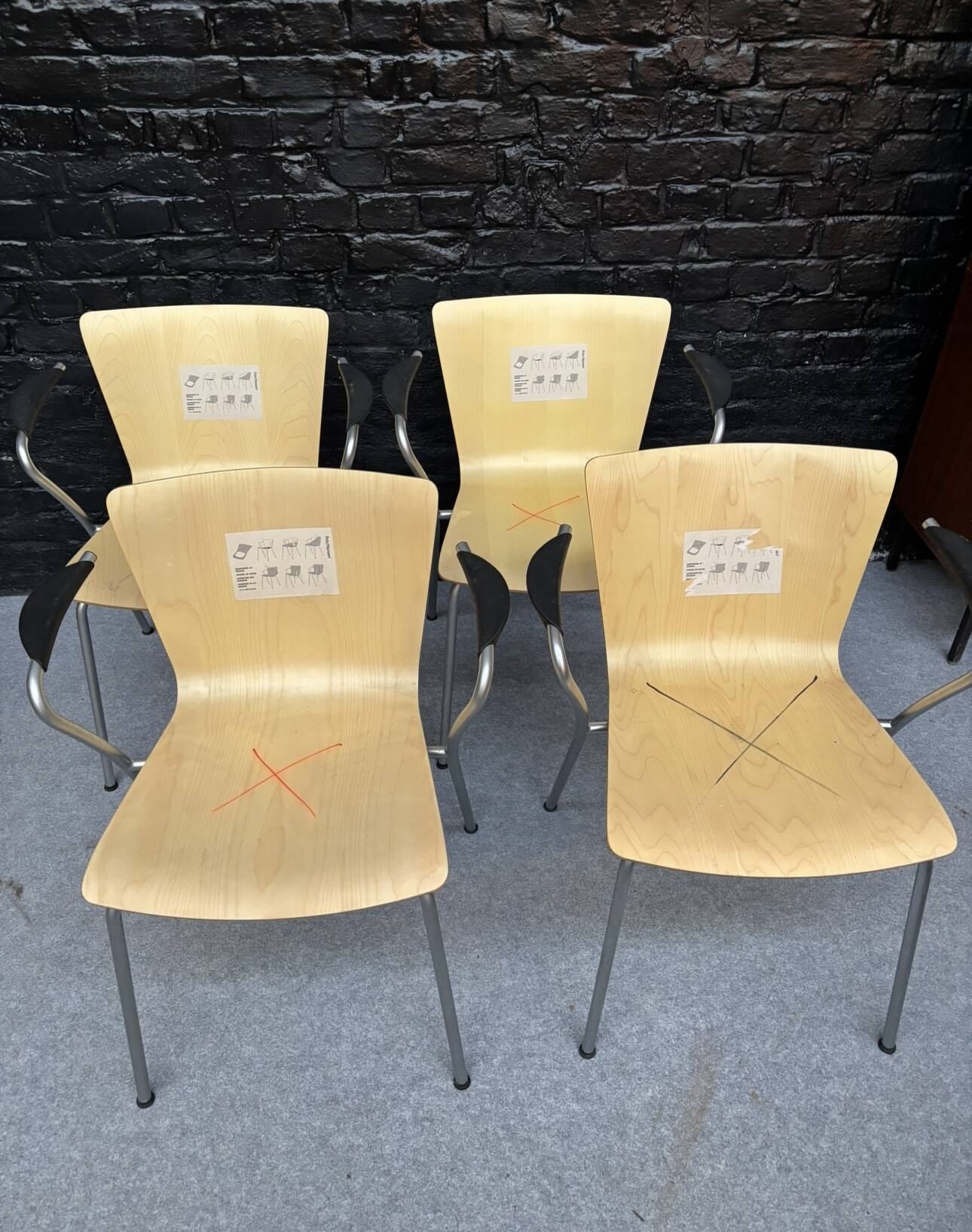 4 Fritz Hansen design chairs
