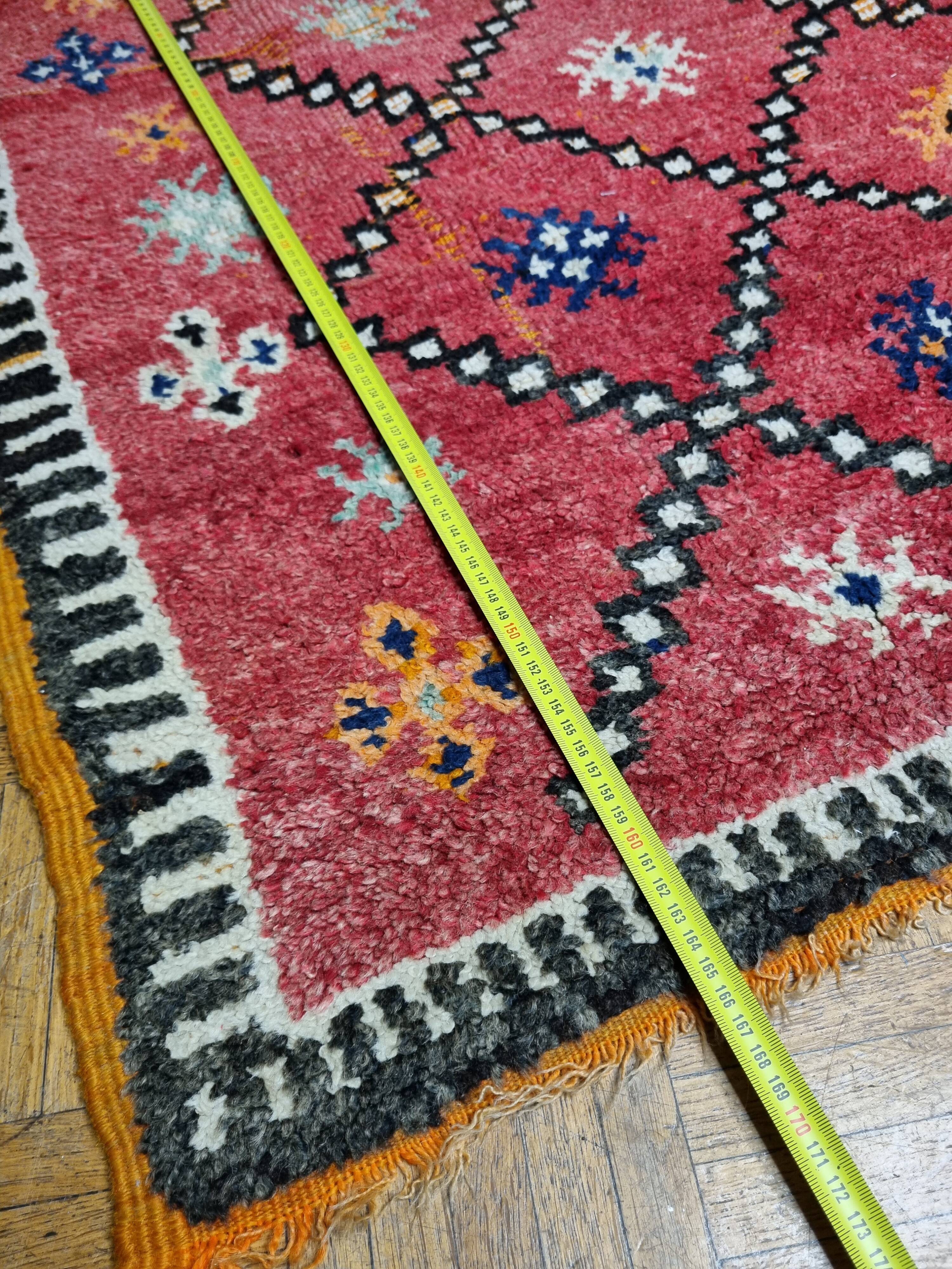 Moroccan Kilim handmade carpet, 166 cm x 131 cm