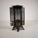Orientalist Cast Iron side table with Marble Top, late 19th Century