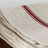 Set of 8 tea towels, linen beds