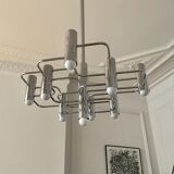 Chrome metal chandelier from Sciolari