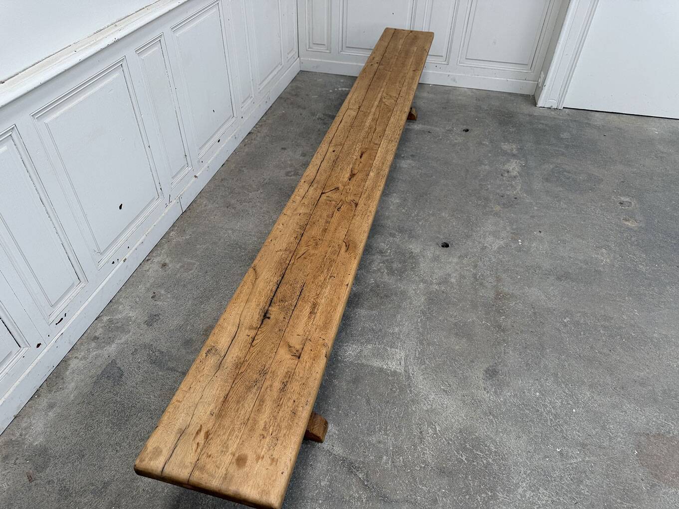 Solid oak bench from the 1950s