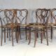 Set de six chaises Thonet N°561- Art nouveau - dining chairs , 1925