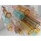 Lustre en verre multicolore contemporain Tronchi Murano, lot de 2 ou une paire de lustres
