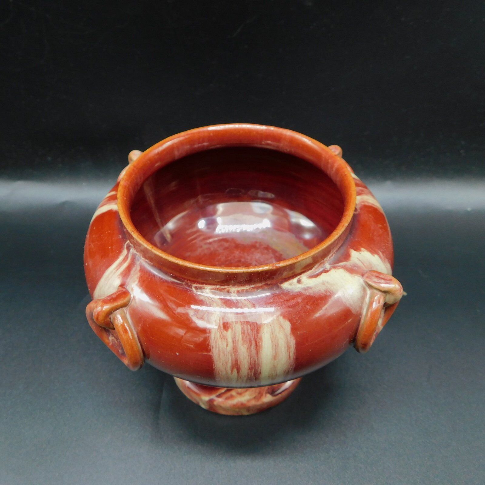 Ceramic pot cache imitation marble