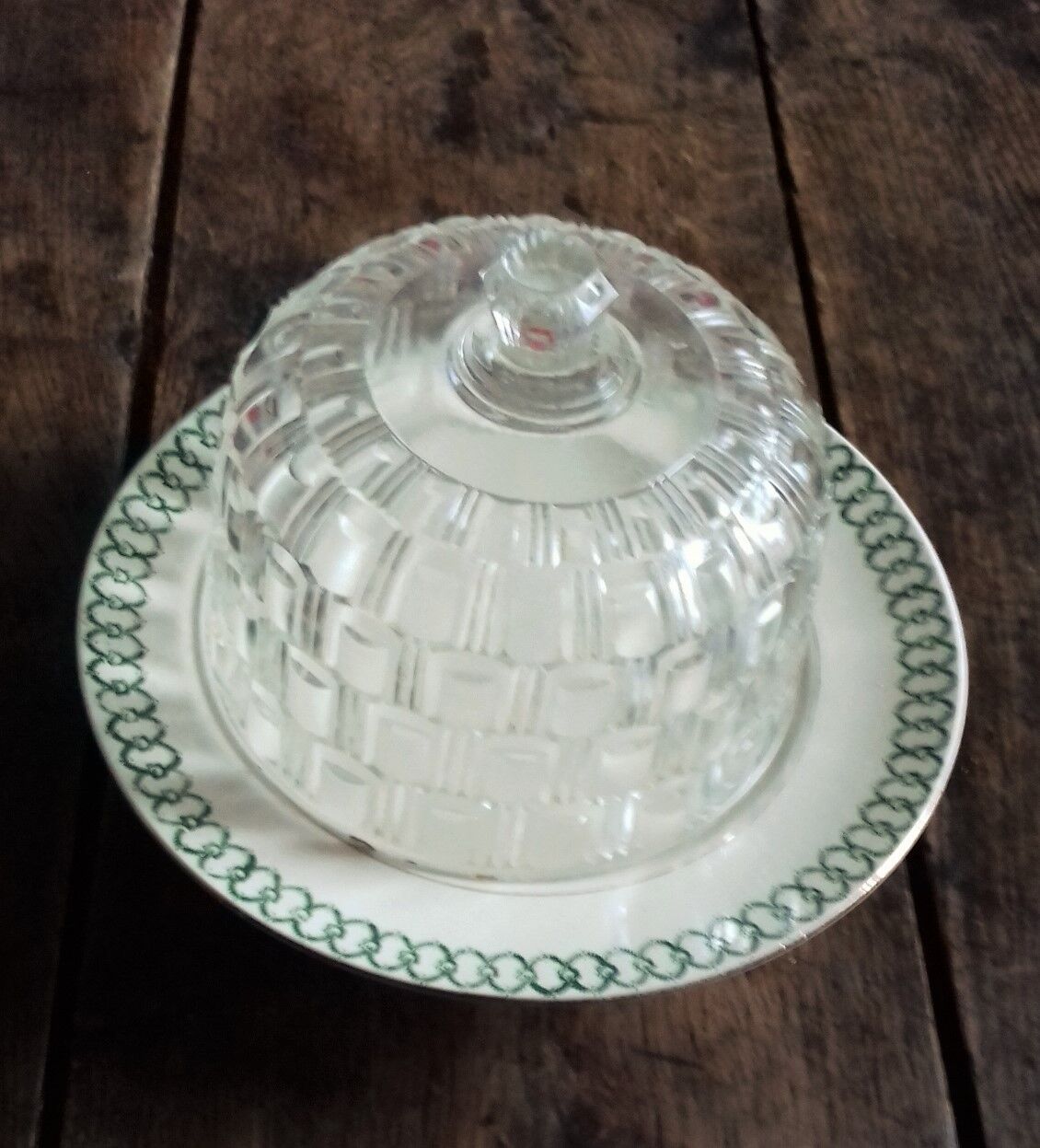 Bell glass transparent Relief Cap Deco Desserts cheese