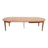 Vintage round dining table XXL | Omann Jun No. 55 | Teak | Extendable