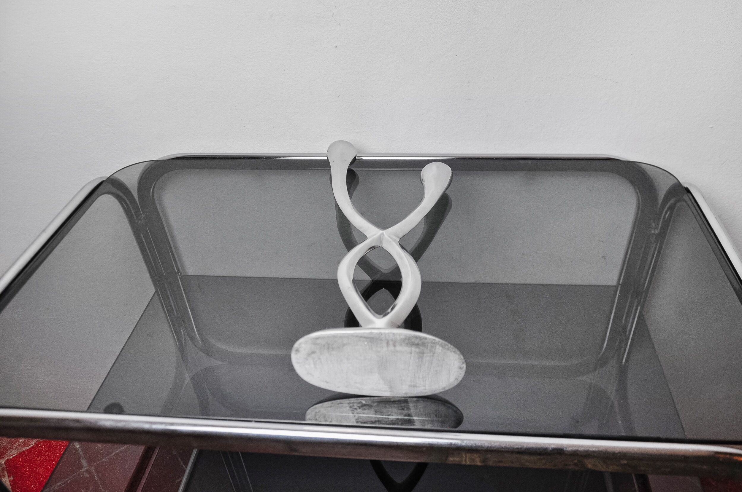 2-arm candlestick by matthew hilton, england, 1980