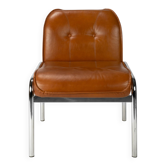 The 'Eurochair' leather armchair by Girsberger