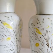 Vase opaline peint à la main français antique