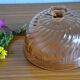 Cloche en verre rose