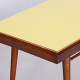 Table basse, plateau pivotant, hêtre, Umakart, Tchéquie, années 1950