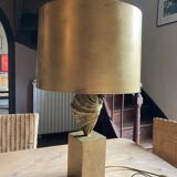 Authentic Maison Charles lamp, in brass and