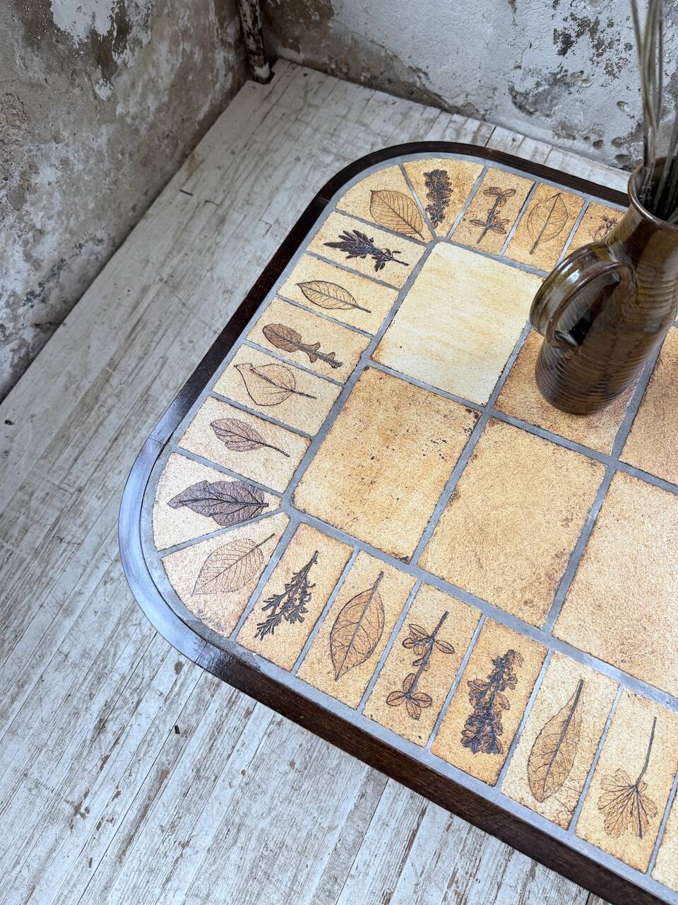 Capron “herbarium” oval coffee table