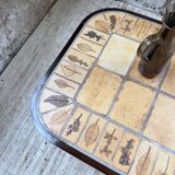 Capron “herbarium” oval coffee table