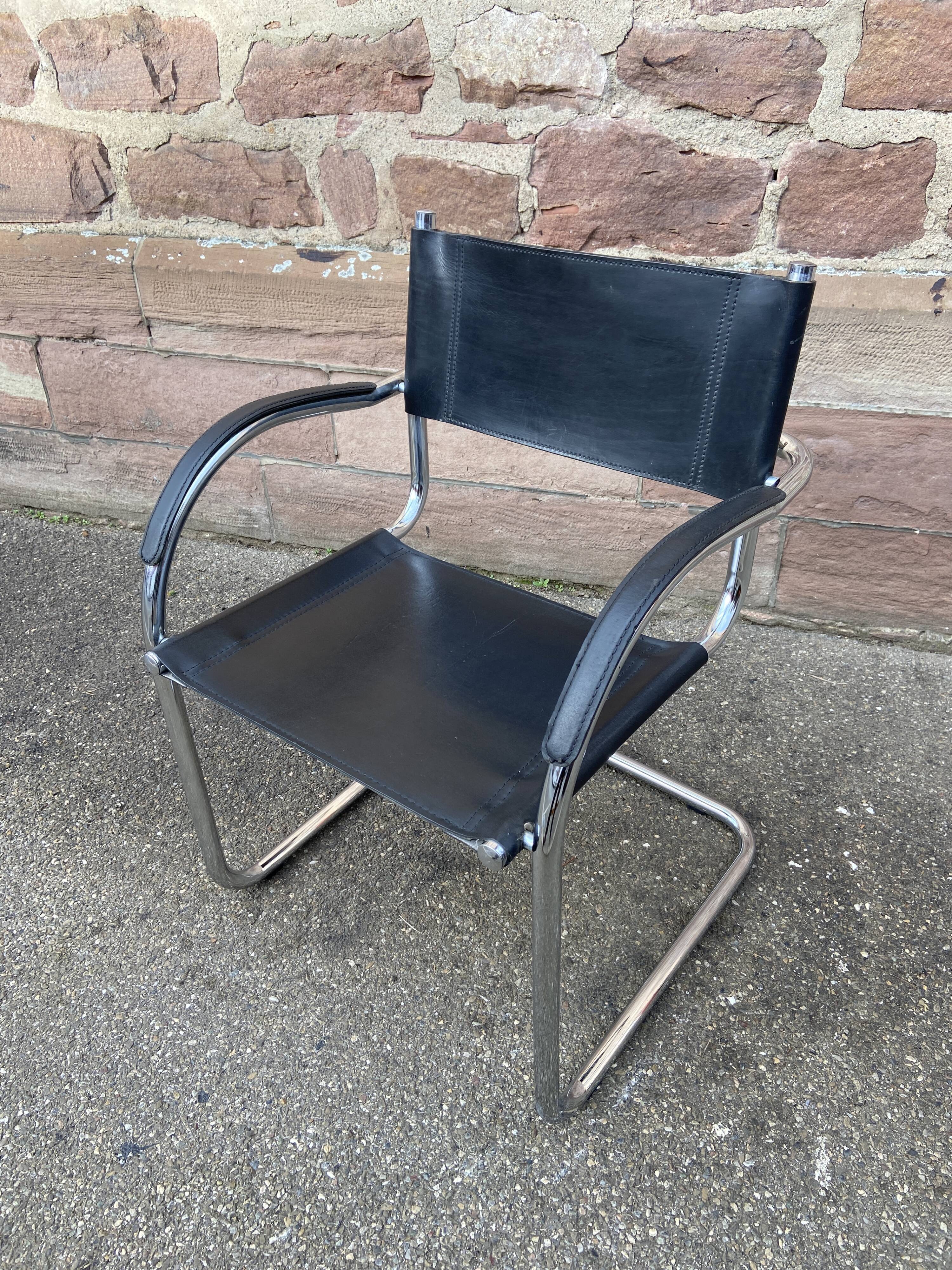 Office armchair cantilever B34 S34 style Marcel Breuer