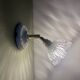 Vintage chiseled glass lampshade wall light - tableware collection -