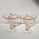 Coffret de 2 gobelets à dessert à la crème glacée en verre rose La Rochere