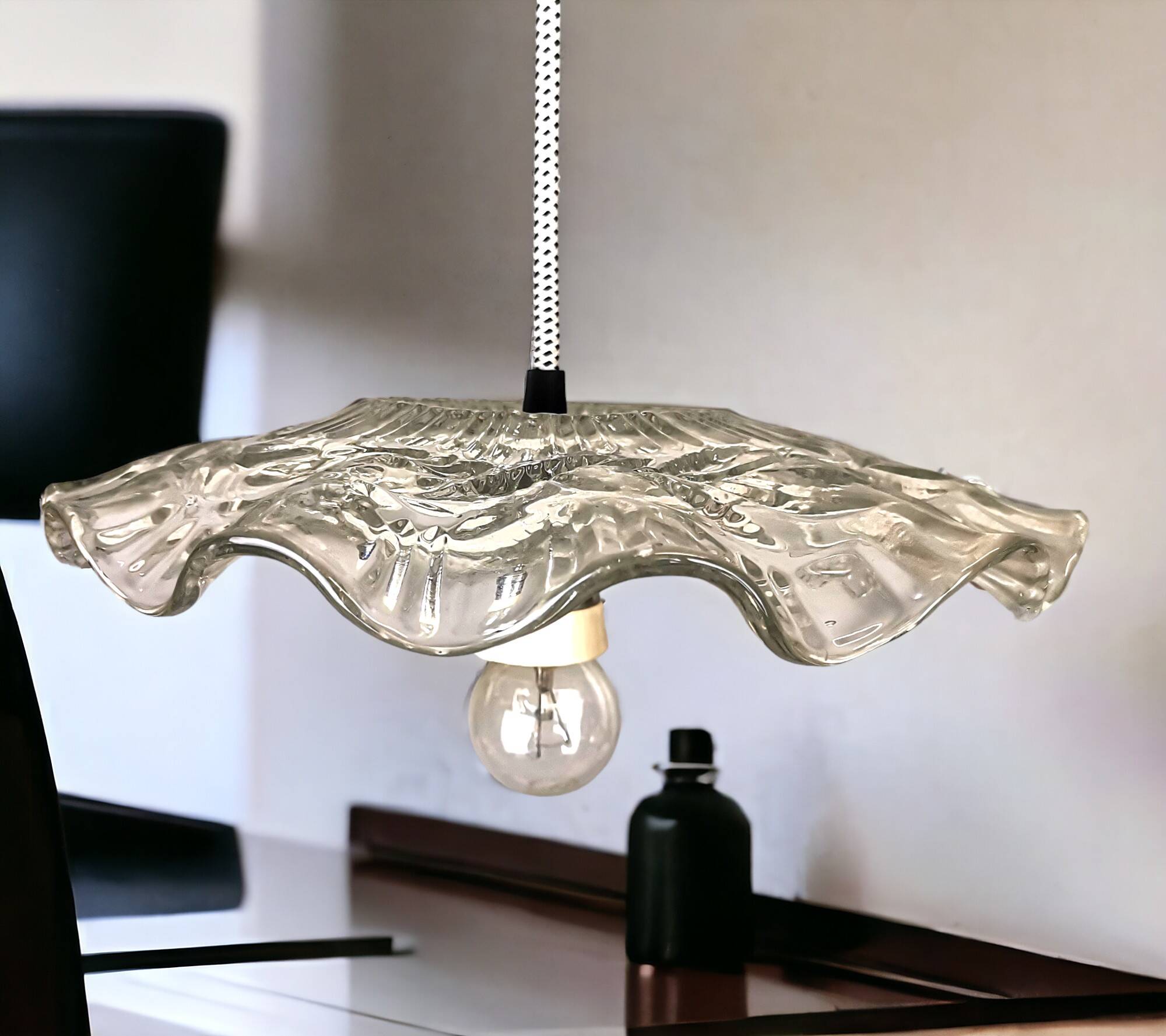 Farmhosue clear glass kitchen hanging lamp