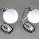 Vintage Italian Chrome Bedside/Table Lamps, set of 2