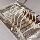 Art Deco Silver Plated Toast Rack, Matching Hammered Tray Crystal Butter Dishes