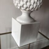 Pineapple white ceramic lamp, 1970