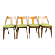Set of 4 renovated vintage chairs, mier edition, czech vintage 1960s