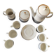 Nefertiti porcelain coffee service for 6 people.