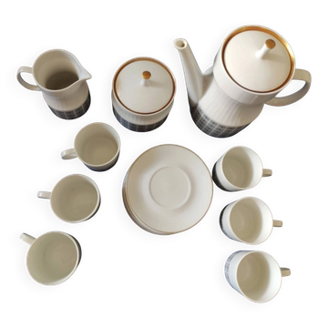Nefertiti porcelain coffee service for 6 people.