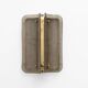 Pair of Curved Ribbed Grey Murano Glass and Brass Wall Sconces